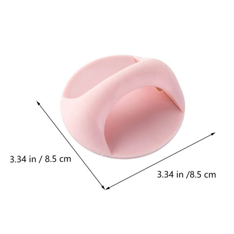 Pink self-adhesive wardrobe handle 3.34 inch, part of 8 Pack Self Adhesive Wardrobe Handles For Cabinets And Drawers No Drill Punch Free.