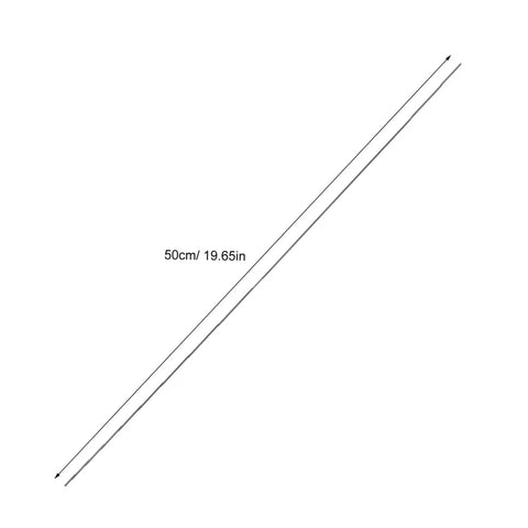 Lightweight Carbon Fiber Rod Set For RC Aircraft And Kite Wings, 10 Round Solid Poles, 1.64ft Long, easy to pack rods displayed diagonally