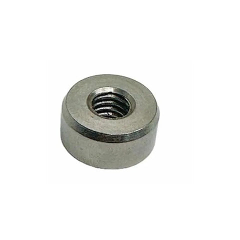4 Piece Marine Grade 316 Stainless Steel Flat End Nuts 1/4 20 Thread 5/8 Inch Wide Heavy Duty Boat Hardware Saltwater Builds Built Like A Tank And Totally Rust Proof nut with threaded hole.