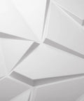 Lit 3D PVC Wall Panels Matte Black Geometric Decor Kit For DIY Accent Walls, close-up of geometric texture detail.