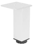 Aluminum Alloy Adjustable Furniture Feet 4 Pack For Cabinets And Sofas, 15mm Height Adjustment, Square Cabinet Legs 120mm