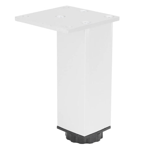 Aluminum Alloy Adjustable Furniture Feet 4 Pack For Cabinets And Sofas, 15mm Height Adjustment, Square Cabinet Legs 120mm