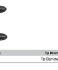 Fixed Tip Convertible Snap Ring Pliers For Internal And External Rings 1715D Black Pro Grade Tool with 0.070 tips