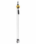 Mini Chain Hoist With G80 Chain, Ratchet Lever Come Along Hoist With Hook, Portable Adjustable Length, visible with hook and chain