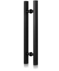 Matte Black Door Pull Handle For Sliding Barn Doors, Modern Square H Shape Push Pull Handle, Heavy Duty Stainless Steel Finish