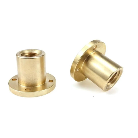 T16 Trapezoidal Lead Screw With Copper Nut And 304 Stainless Rod For 3D Printer Replacement 16mm Diameter 4mm Pitch 10mm Lead Durable Workhorse Wear Resistant Available In 100mm To 1000mm Lengths brass nut for 3D printer