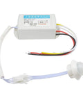 Smart PIR Motion Sensor Switch 110 To 220V Infrared Induction, Auto Light Detector, No-Fuss Plug-And-Play Install, Reliable Electronic Component For Home, Office, Workshops, And DIY Projects. white wired PIR sensor switch with ceiling mount