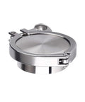 304 Stainless Steel Sanitary Weld Ferrule Union Kit With Tri Clamp, End Cap, And Silicone Gasket For Brewery Brewing Winemaking Food Dairy Processing High Quality Quick Connect 168mm X 183mm Size, stainless cap view
