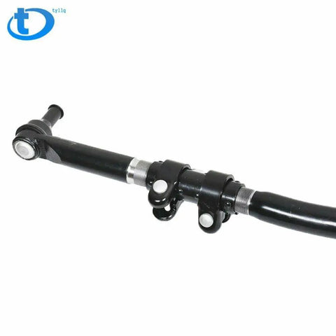 Heavy Duty Tie Rod End And Drag Link Steering Linkage Kit For Dodge Ram 1500 2500 3500 Trucks, durable black steel construction.