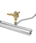 RollerPro 22 Inch Portable Sprinkler Base With 1 Inch Brass Impact Sprinkler Head For Your Yard Watering System 1 Inch FHT X 1 Inch FPT Stable Field Ready Lawn Irrigation A-RP221-SI100P