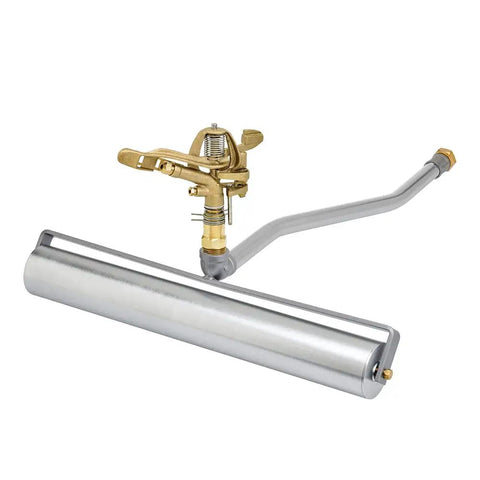 RollerPro 22 Inch Portable Sprinkler Base With 1 Inch Brass Impact Sprinkler Head For Your Yard Watering System 1 Inch FHT X 1 Inch FPT Stable Field Ready Lawn Irrigation A-RP221-SI100P
