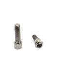 Rugged Aerospace Grade Titanium Bike Bolts M6X19mm Allen Hex Socket Set Of 10 Includes Washers, displaying two titanium bike bolts.