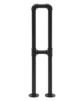 Heavy Duty U Shaped Stair Handrail Floor Mounted Galvanized Steel Support Rail Rust Resistant outdoor handrail black steel pipes