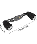 Switch Up Your Gear With This Super Lightweight Carbon Fiber Fishing Reel Handle Featuring A Rock Solid Left Or Right Side Eva Grip Knob That Slams Into Any Rod For Serious Angling Adventures. 12cm carbon fiber reel handle with EVA knobs, 4cm wide
