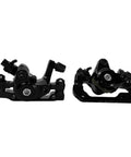 Rock Solid Mechanical Disc Brake Set For Mountain Bikes Featuring Steel Rotor And Caliper Piston With Killer Grip And Sick Stopping Power For Trail Sessions, black caliper pistons.