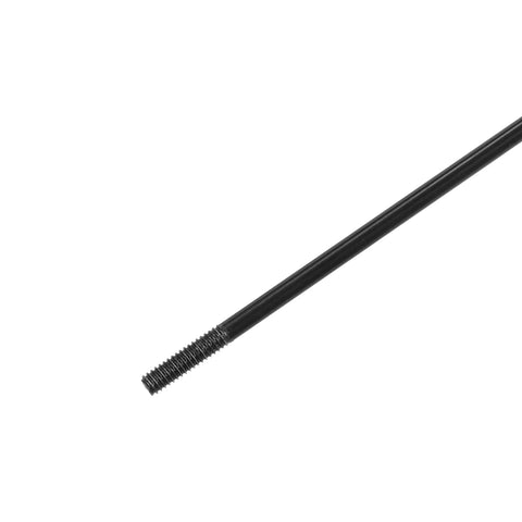 Close-up of a spoke from 36 Pcs Bicycle Spokes Set 14G 263mm Length with Nipples for Most Bikes Durable Replacement Kit Pro Grade Wheel Spokes.