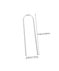 Heavy Duty Galvanized U Shaped Ground Stakes Pack Of 50 For Garden Membranes And Outdoor Fixes Durable Nails With Beveled Ends For No Fuss Ground Mounting And Easy Installation
