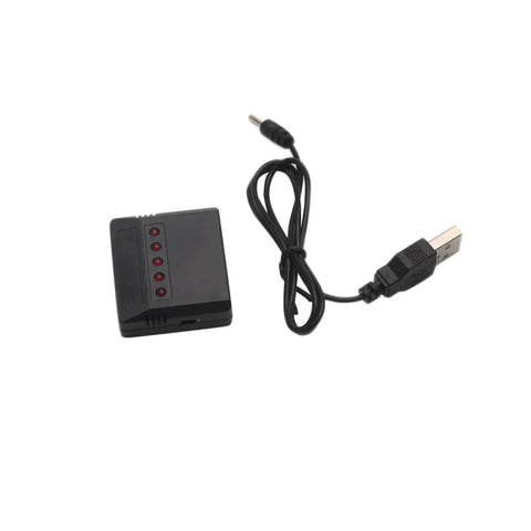 3.7V LiPo Battery Charger For RC Quadcopters 5 In 1 Portable Station with USB cable