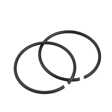 Top Grade 1-50 Pcs M95 Round Wire Snap Rings In Tough 70 Manganese Steel With Black Finish For Shaft Retaining And Hardware DIY Fixins That Get Job Done Fast. Two black snap rings.