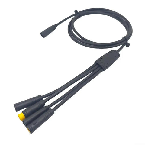 Bike Motor Cable 1T4 Main Harness With 8Pin 5Pin 3Pin Connectors For Bafang E Bikes, 120Cm Weatherproof Wire Harness Compatible With M215 M315 M615 M225 M325 M625 G341 G321 S307 C101 S10F Black Easy Install