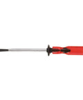 1/4 Inch Slotted Screw-Holding Screwdriver, 7 3/4 Inch Length, Red, Grippy Grip For Easy Start And Drive Of Slotted Screws In Tight Spots