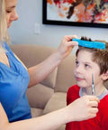 Effortless Home Hair Cutting Guide Designed For Lowkey Perfect Bangs And Seamless Salon Quality Diy Trimming Tool Set Of Two For All Hair Types Zero Hassle Quick Fix, child getting hair cut at home.