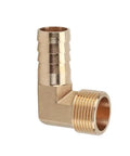 External Thread Pagoda Joint Hose Barb Connector Kit 20 Pieces One Half Inch BSP Brass Pipe Fittings Pagoda Elbow With Male Thread 10mm To Half Inch For Plumbing Hoses And Fluid Systems, brass elbow