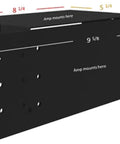 Amplifier Mounting Bracket For Touring Motorcycles With Batwing Fairing 1998 2013 Heavy Duty Steel Dimensions Shown