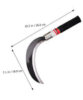 Short Handle Manganese Steel Garden Weeding Sickle Tool Two Piece Set for Grass and Weeds Harvesting with blade dimensions