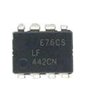 Close-up of Ten Pack DIP-8 Dual Amp ICs LF442ACN LF442CN LF442 For Analog Signal Processing And Audio Projects