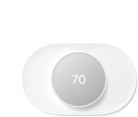 Thermostat Trim Kit For Nest Thermostat Easy Install Wall Plate Cover Snow Finish With Steel Plate And Mounting Screws Programmable WiFi Thermostat Accessory.