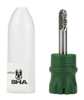 Double Cut Tungsten Carbide Burr For Die Grinder Rotary Tool Bit With 1/4 Inch Shank, next to protective casing