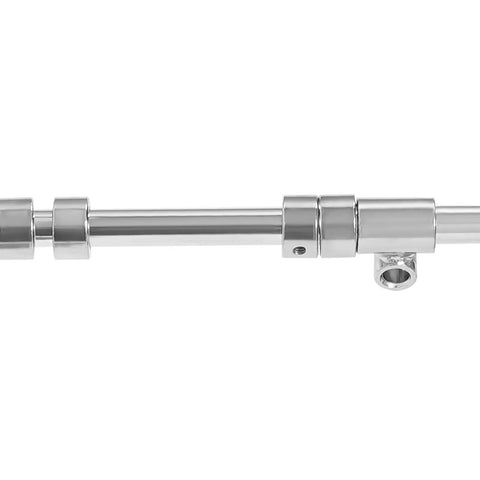 Close-up of metal component from Front Steering Modification Kit For 168cc ATV Go Kart DIY 640mm Steering Gear Rack Joint Tie Rod And Wheel Assembly Set Easy Install Beefed Up Metal Build Ideal For Off Road Rides And DIY Enthusiasts