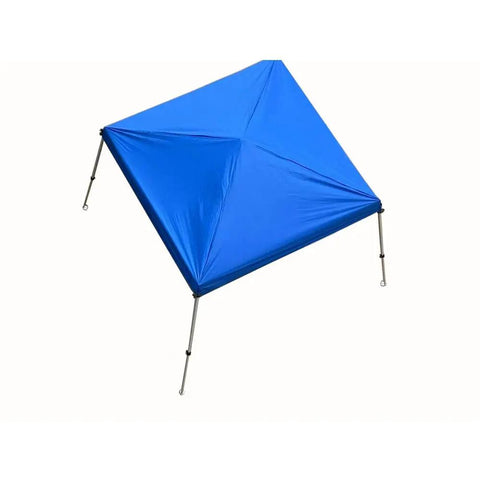 10x10 Slant Leg Pop Up Canopy Replacement Roof Top For Outdoor Use Built To Last 100 Percent Polyester Weather Resistant Shade With Fifty Plus UV Protection Waterproof Cover Blue For Backyard Beach Flea Market