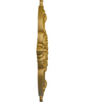 Benson Classic Ceiling Medallion 28 3/8 Inch Outside Diameter 3 3/4 Inch Inner Diameter 1 5/8 Inch Projection in Pharaoh's Gold, side view.