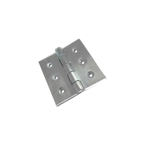 Beefy Stainless Steel Gate Hinges For Doors And Cabinets 100x100 Mm Hardware Connector Durable One Piece Mounting Hardware For Heavy Doors And Cabinets With Smooth Operation And Corrosion Resistant Finish, 100x100 mm hinge