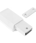 White magnetic cabinet latch heavy duty touch release for doors and drawers, no handle needed cabinet hardware