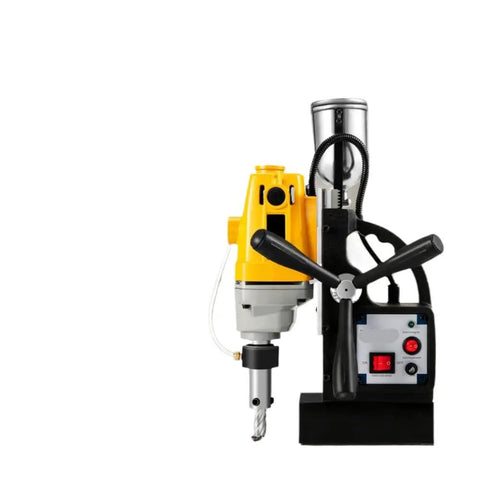 Heavy Duty Magnetic Drill Press With A Mean 1100W Motor And Fully Adjustable Stand for precise hole making in steel.