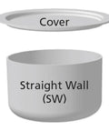 Zirconium Straight Wall Crucible 10 Milliliters For High Temp Melting And Fusion With Sodium Carbonate Or Sodium Peroxide Heavy Duty Lab Grade Vessel Built For Precise Heat In Chemistry Experiments. straight-wall zirconium crucible with cover