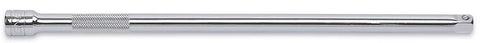 Four Piece Three Eighths Inch Drive Extension Set Includes One And A Half Inch, 3 Inch, 6 Inch And 12 Inch Extensions, Polished Chrome Finish