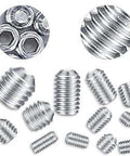 80 Piece Hex Set Screws Kit For Home DIY And Furniture Repair, Grub Screws M3 To M8 In Stainless Steel, Anti Rust And Corrosion Resistant