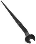 Built Tough Spud Wrench For Mechanics With Seven Eighths Inch Opening And Half Inch Bolt Compatibility Forged In The USA shown in black metal