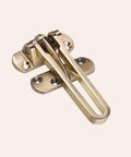 Heavy Duty Door Security Chain Lock With Badass Build Anti Theft Safety Latch And Rustproof Zinc Alloy Deadbolt For House Upgrade flat angle view of latch
