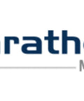 Marathon Motors logo on a white background, showcasing reliability and quality in electric motors.