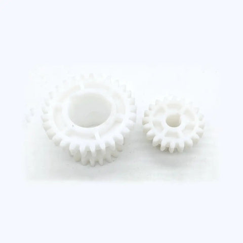Two Speed Hi Low Plastic Double Gear Set For CJ0618 Mini Lathe Series Replacement Part Built For Small Metal Projects And Handles Tough Cuts With Durable M2.25 Module 45mm Height 30mm Bore 29 Teeth, white plastic gears
