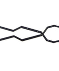 Brass 37G Side Frame Set For 1 By 18 Scale RC Car Chassis, lightweight 2 pieces, black beams shown flat