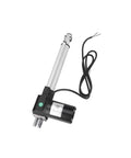 Heavy Duty 35 Inch Stroke Linear Actuator 1350 Lb Load, 12V DC Extendable Electric Actuator With 900mm Length, 6000N Thrust For DIY Projects And Auto Shop Builds, One Unit showing side angle with exposed wires.