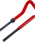 Red handle tools from 20Pcs Thread Repair Kit M10x1.5mm With Thread Inserts And Helicoil Insertion Tool, Drill, Tap, And Hand Tools.