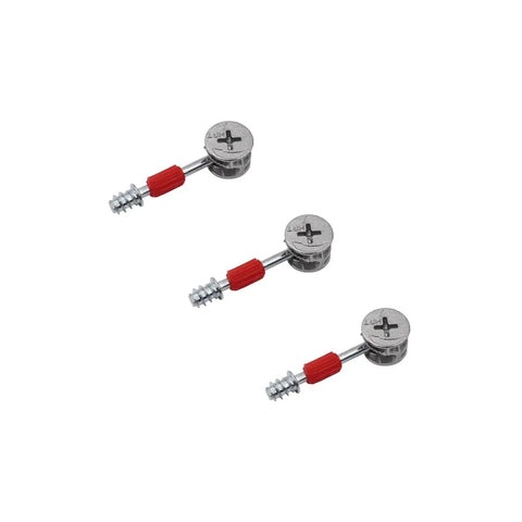 Two In One Furniture Hardware Kit With Self Tapping Screws And Eccentric Wheel For Rock Solid Joints Heavy Duty Cam Locks