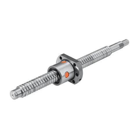 32Mm C7 Rolled Ballscrew Assembly With Single Or Double Nuts 5Mm 10Mm Lead Custom Sizes 300Mm To 2500Mm showing the precision part for CNC routers.